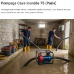 Pompage Cave inond&eacute;e &mdash; Pompage Cave inond&eacute;e 75 (Paris) &middot; image &agrave; la une
