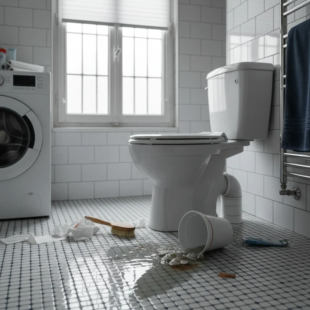 WC Bouch&eacute; qui d&eacute;borde &middot; image &agrave; la une