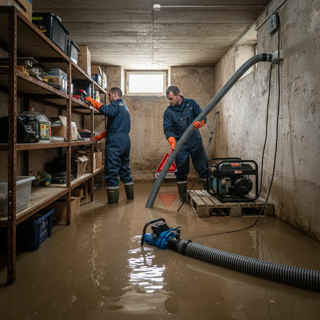 Pompage Cave inond&eacute;e &middot; image &agrave; la une
