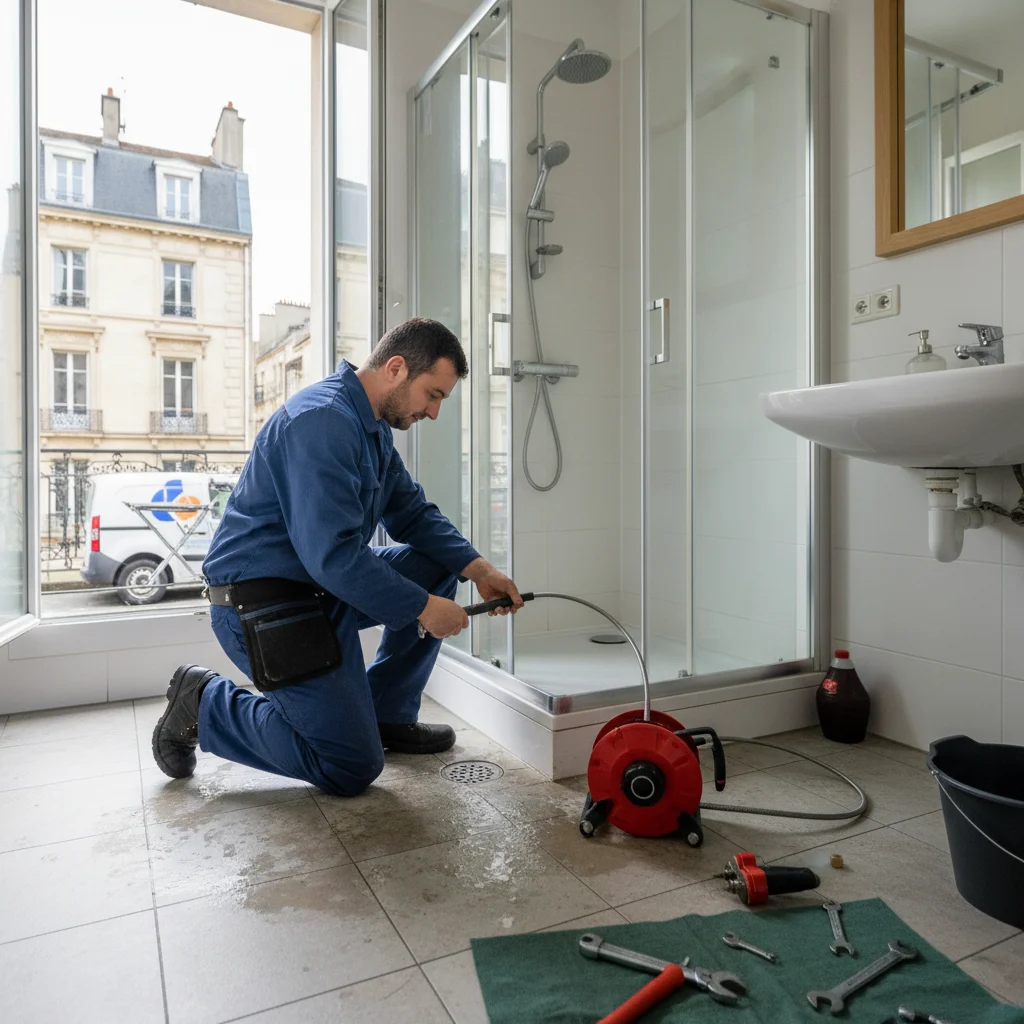 D&eacute;bouchage Douche &middot; image &agrave; la une