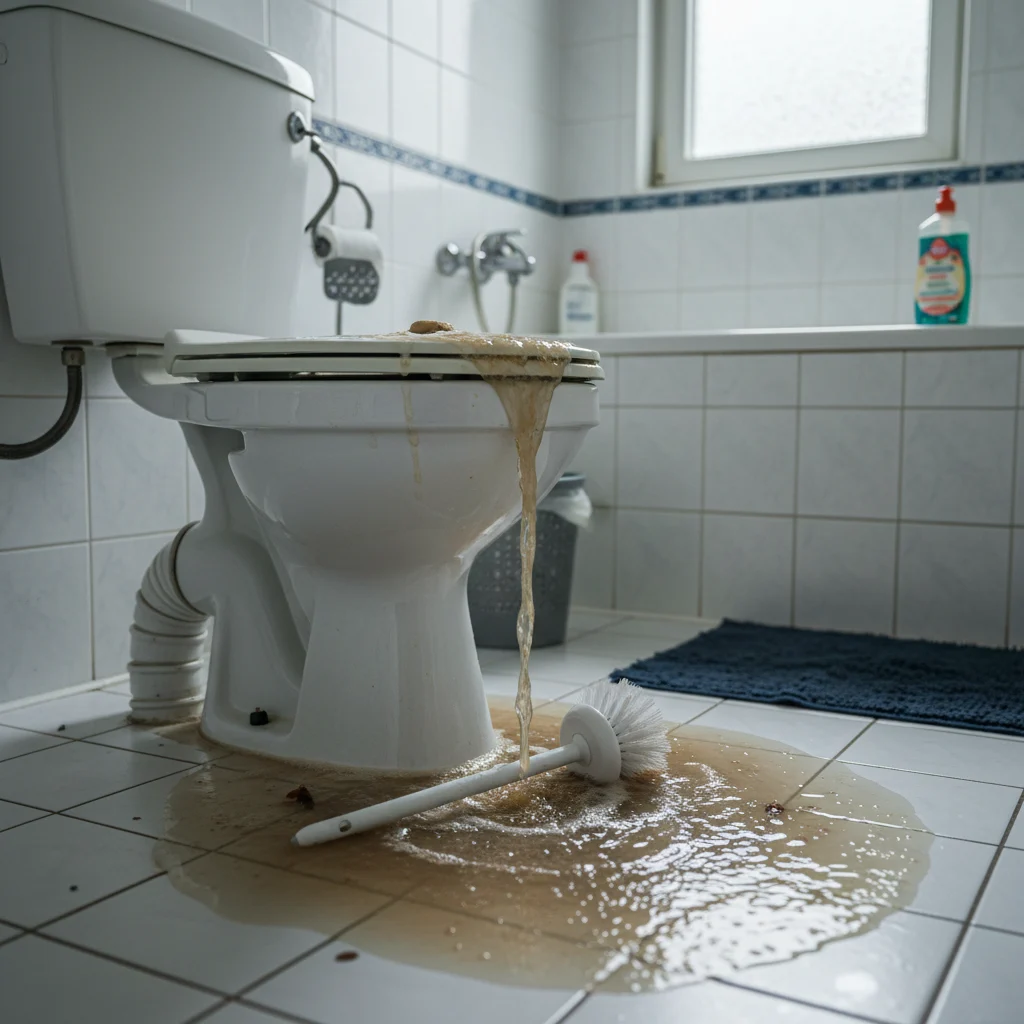 WC Bouch&eacute; qui d&eacute;borde &middot; image &agrave; la une