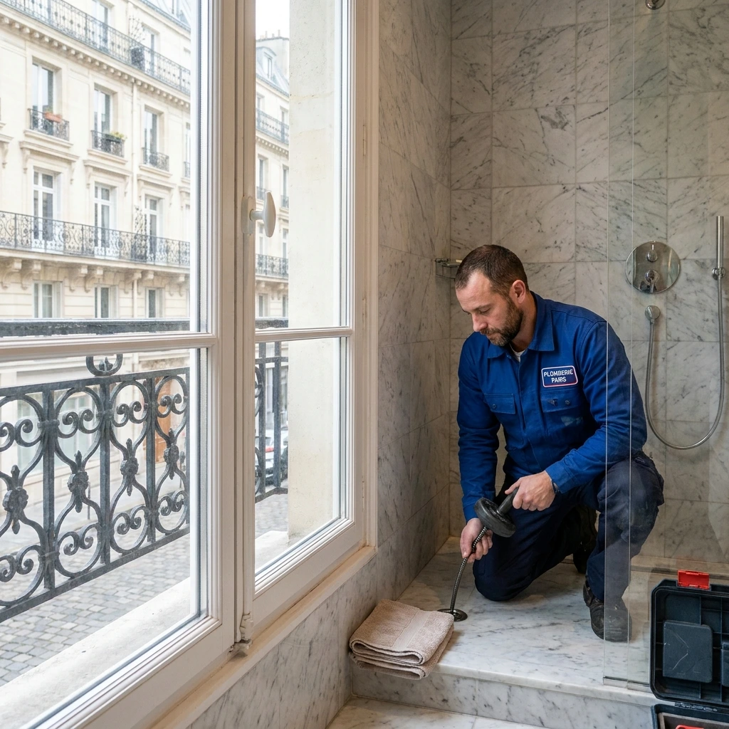 D&eacute;bouchage Douche &middot; image &agrave; la une