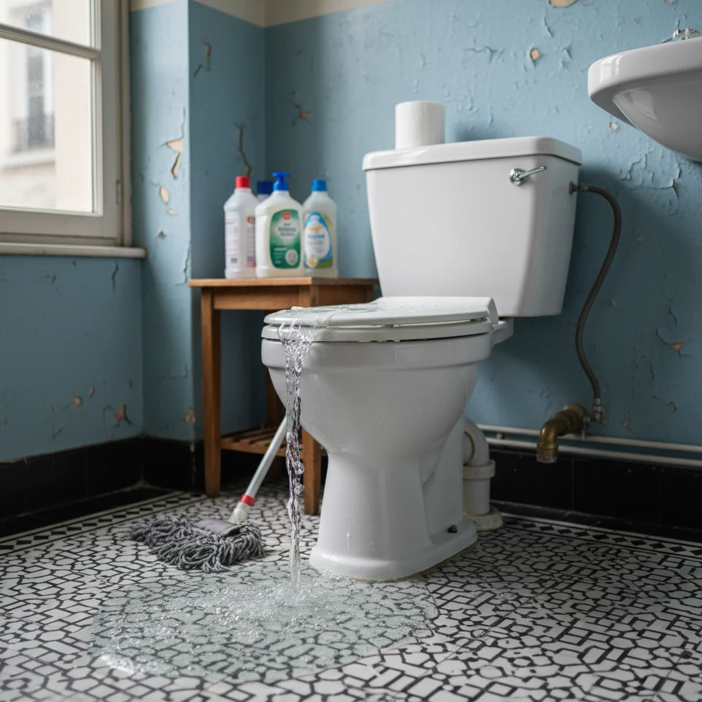 WC Bouch&eacute; qui d&eacute;borde &middot; image &agrave; la une
