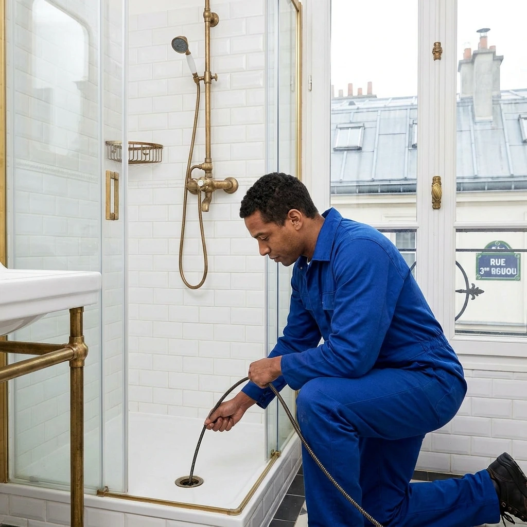 D&eacute;bouchage Douche &middot; image &agrave; la une