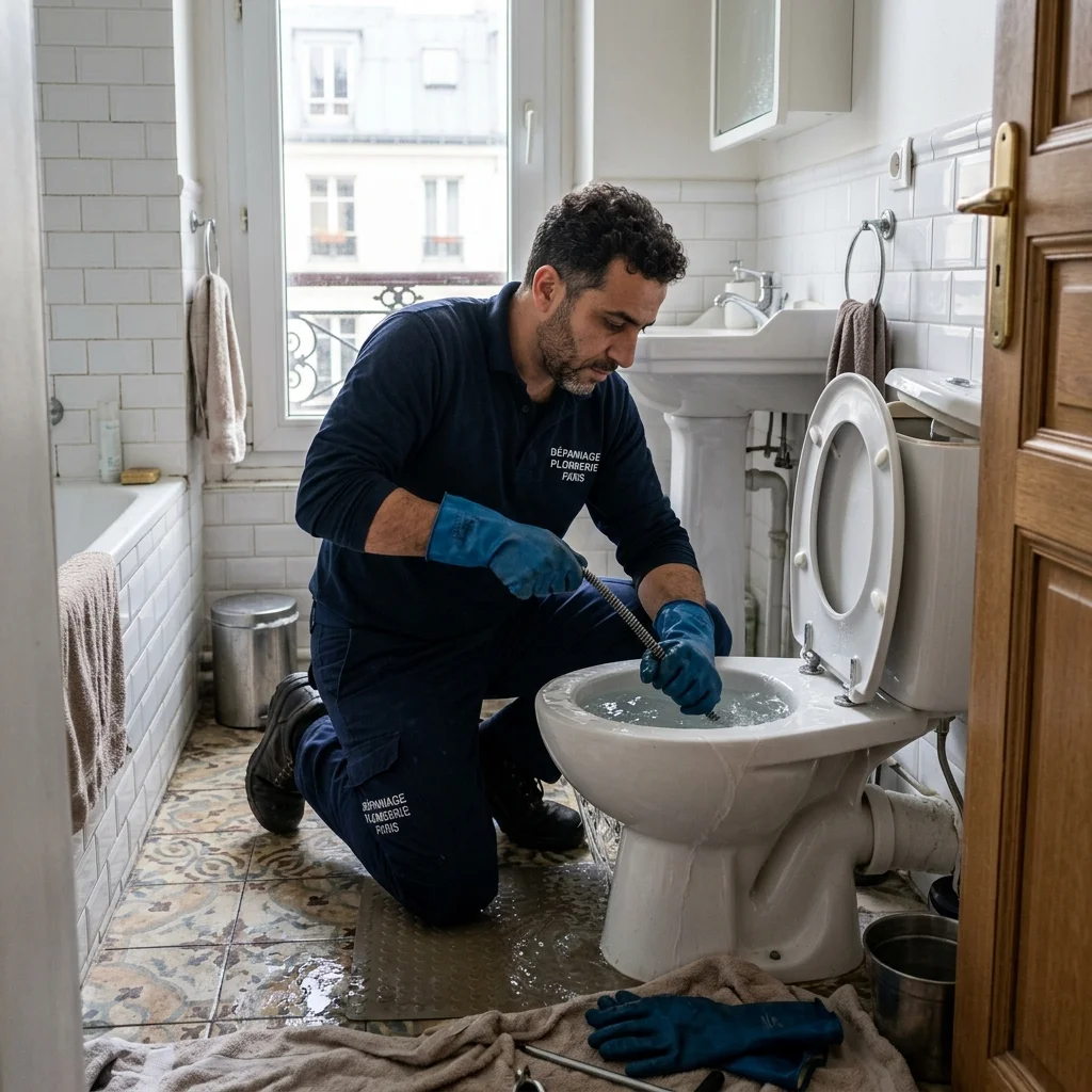 WC Bouch&eacute; qui d&eacute;borde &middot; image &agrave; la une