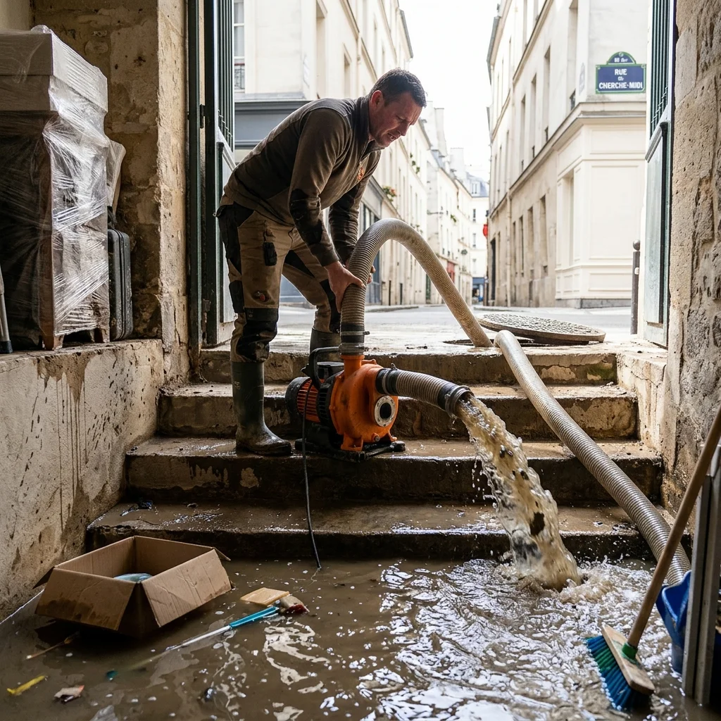 Pompage Cave inond&eacute;e &middot; image &agrave; la une