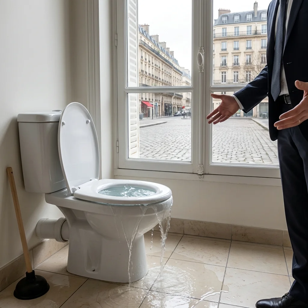 WC Bouch&eacute; qui d&eacute;borde &middot; image &agrave; la une