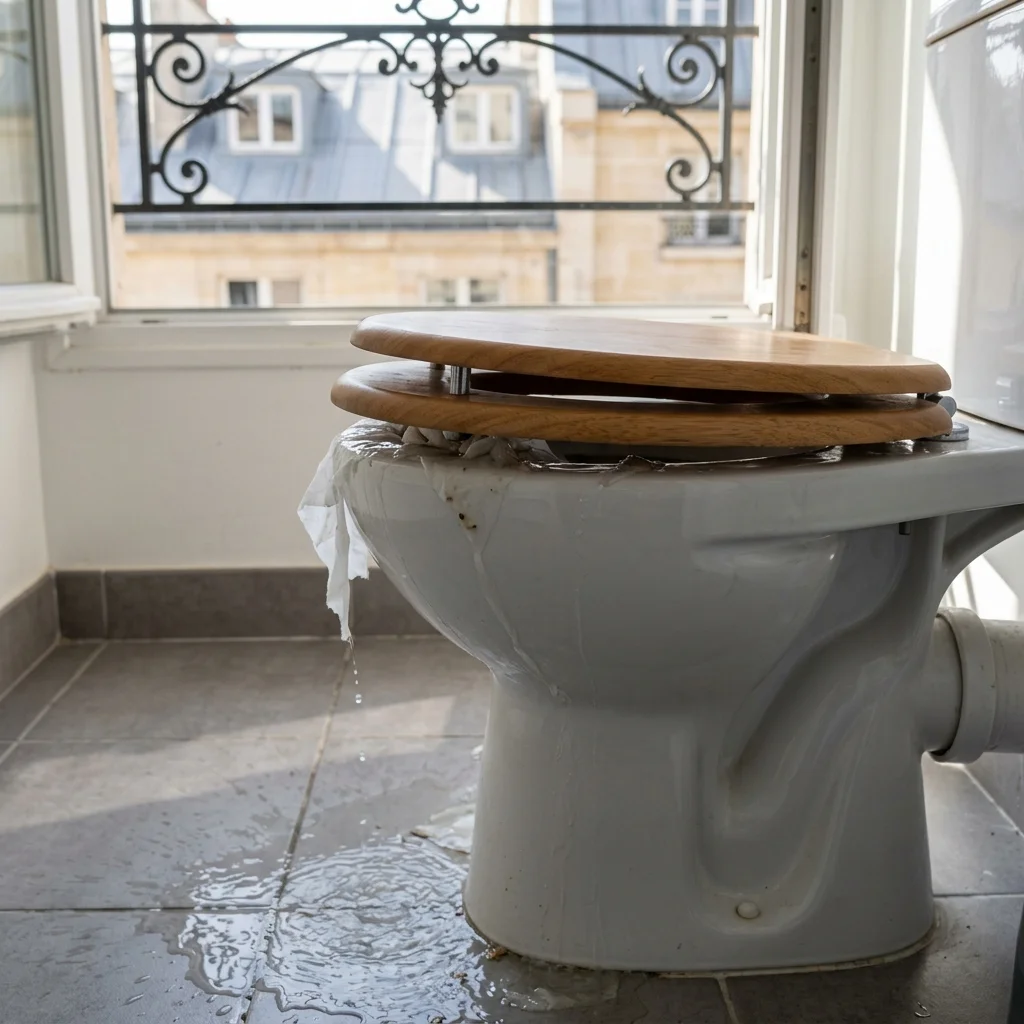 WC Bouch&eacute; qui d&eacute;borde &middot; image &agrave; la une