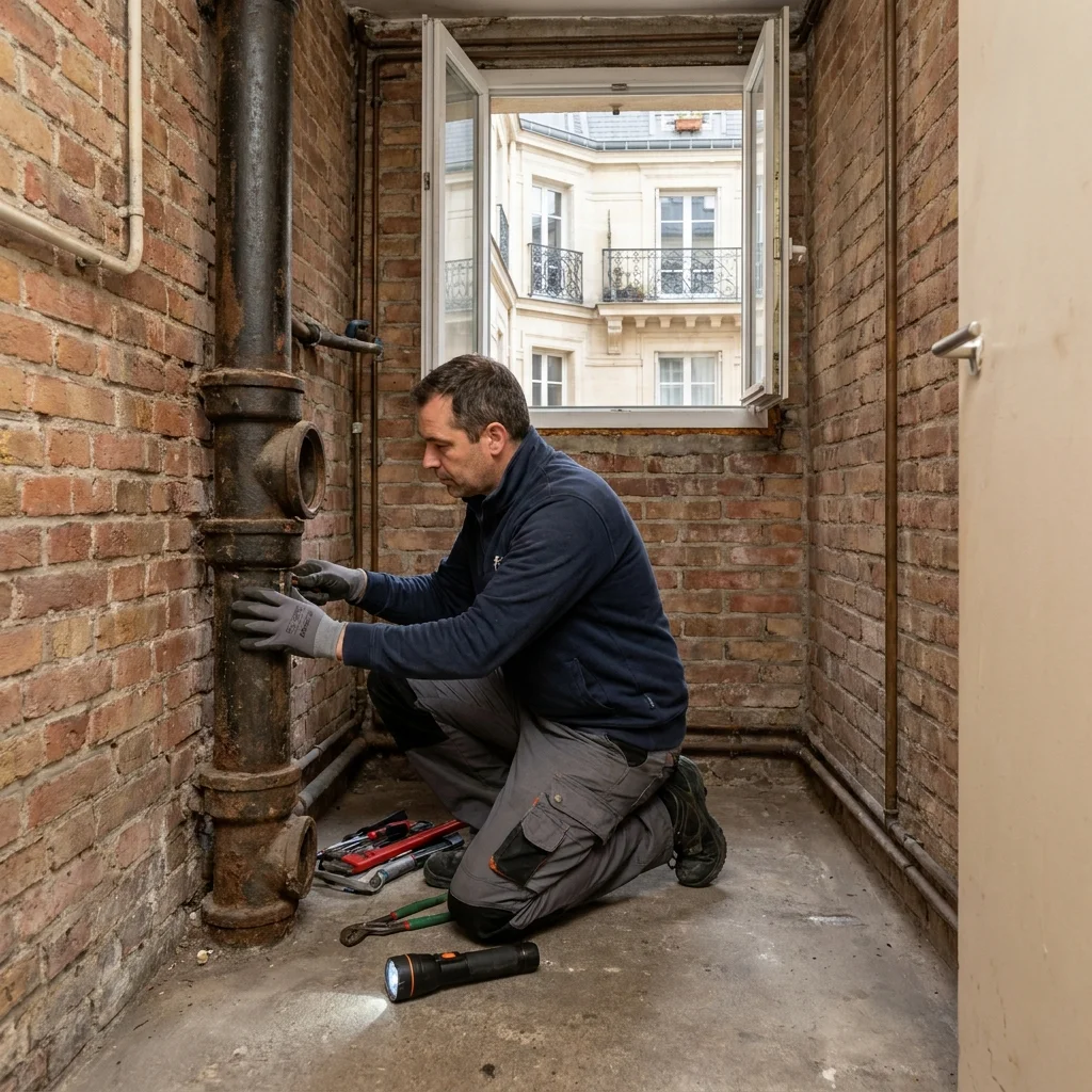 Curage Colonne immeuble &middot; image &agrave; la une