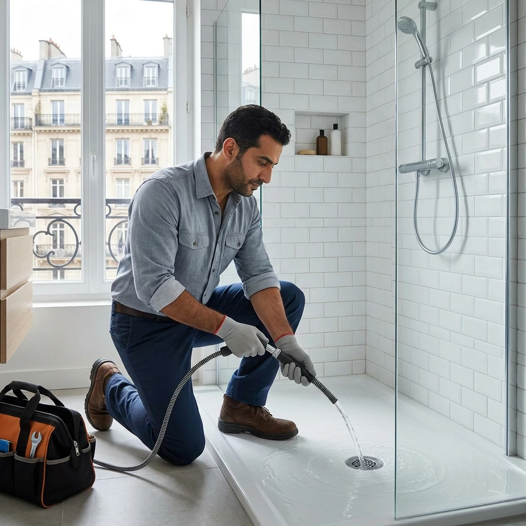 D&eacute;bouchage Douche &middot; image &agrave; la une