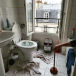 WC Bouch&eacute; qui d&eacute;borde &mdash; WC Bouch&eacute; qui d&eacute;borde &agrave; Paris 13 (75013) &middot; image &agrave; la une