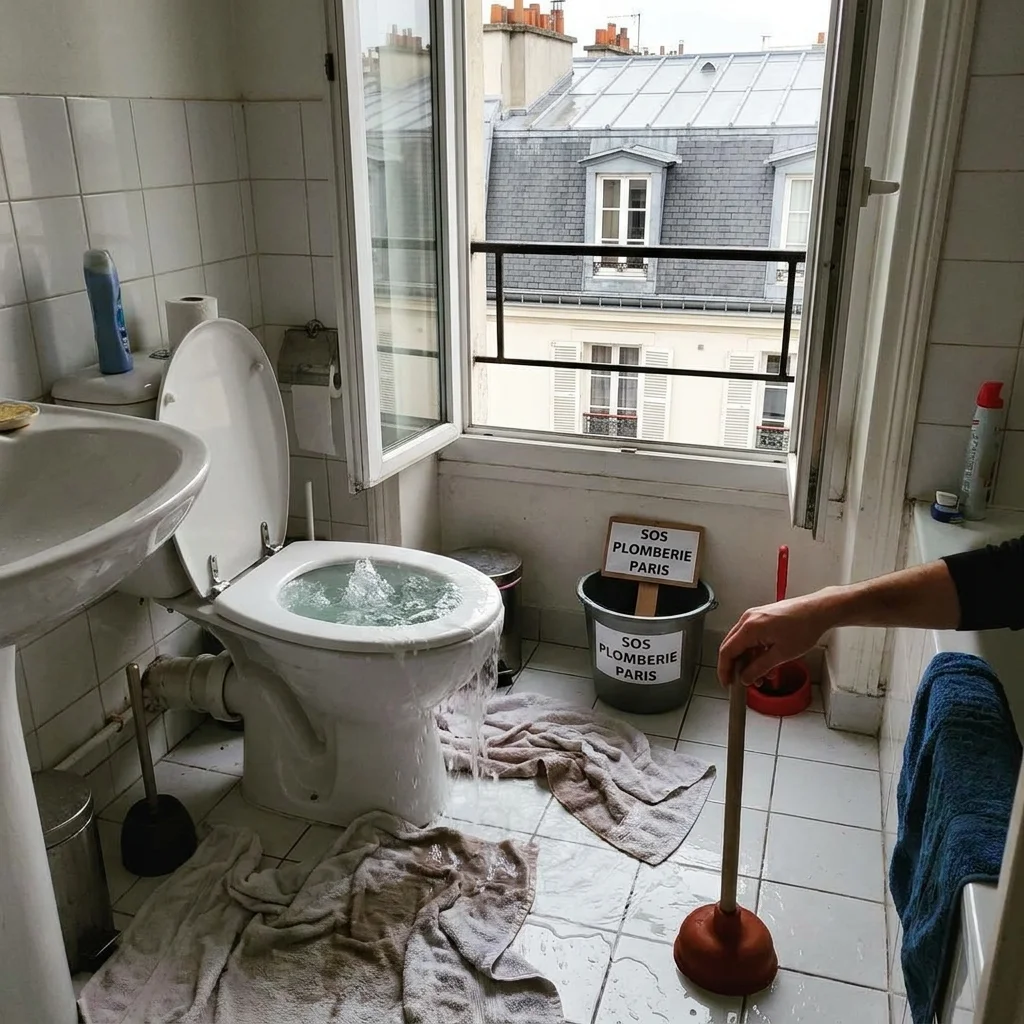 WC Bouch&eacute; qui d&eacute;borde &middot; image &agrave; la une