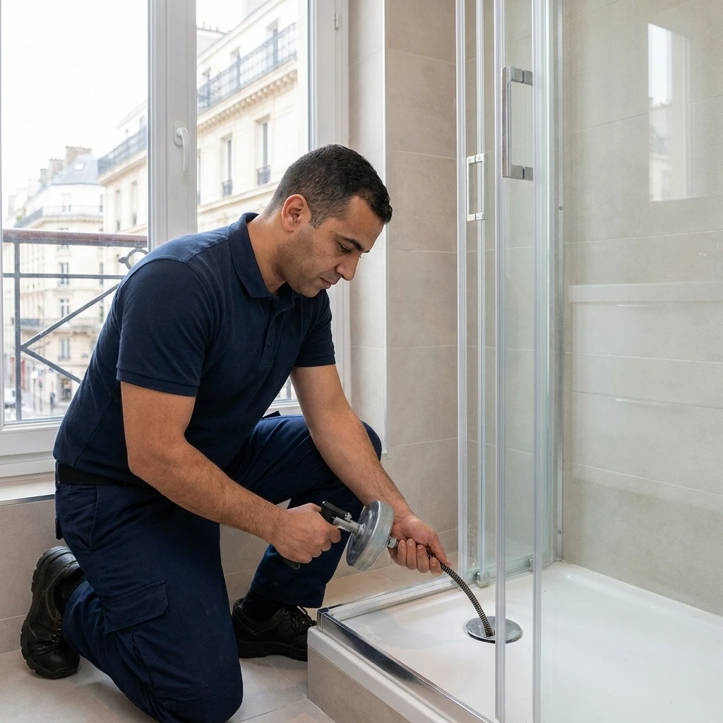 D&eacute;bouchage Douche &middot; image &agrave; la une