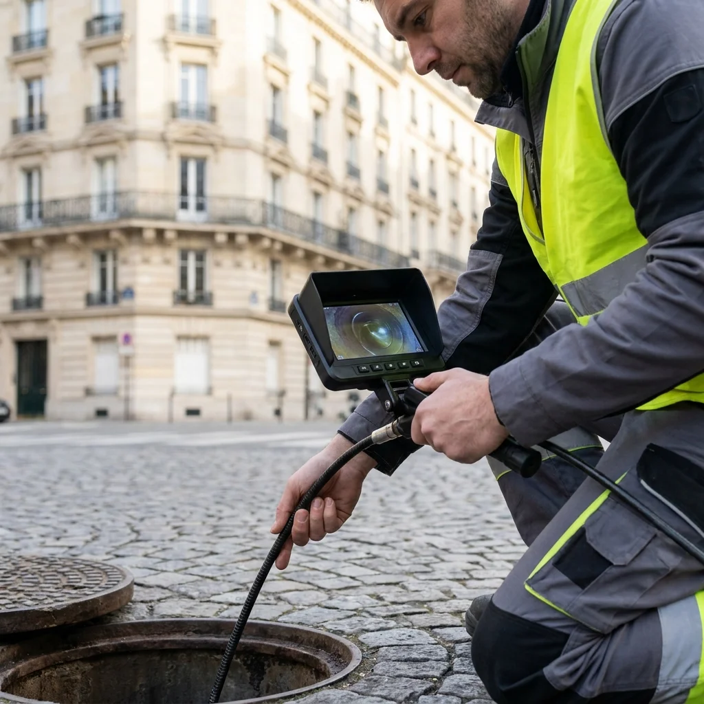 Inspection Cam&eacute;ra canalisation &middot; image &agrave; la une