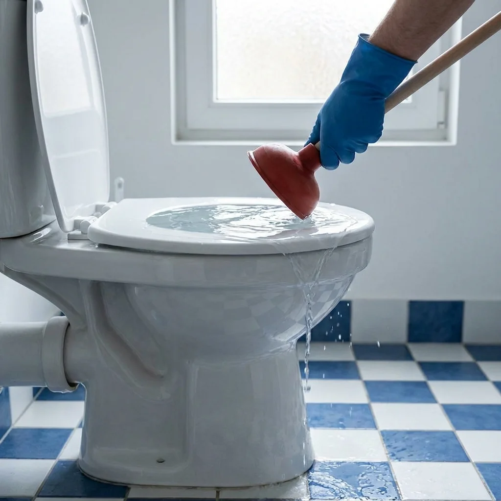 WC Bouch&eacute; qui d&eacute;borde &middot; image &agrave; la une