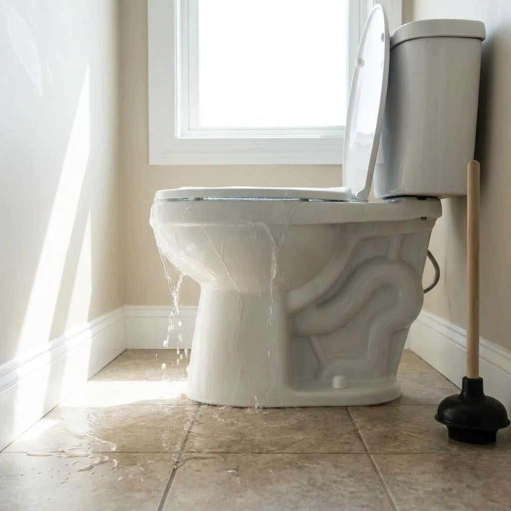 WC Bouch&eacute; qui d&eacute;borde &middot; image &agrave; la une