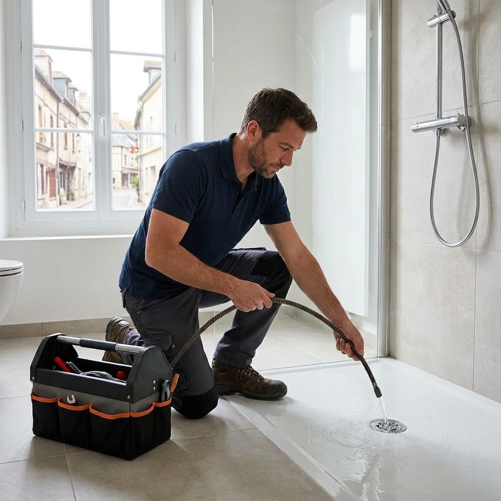 D&eacute;bouchage Douche &middot; image &agrave; la une