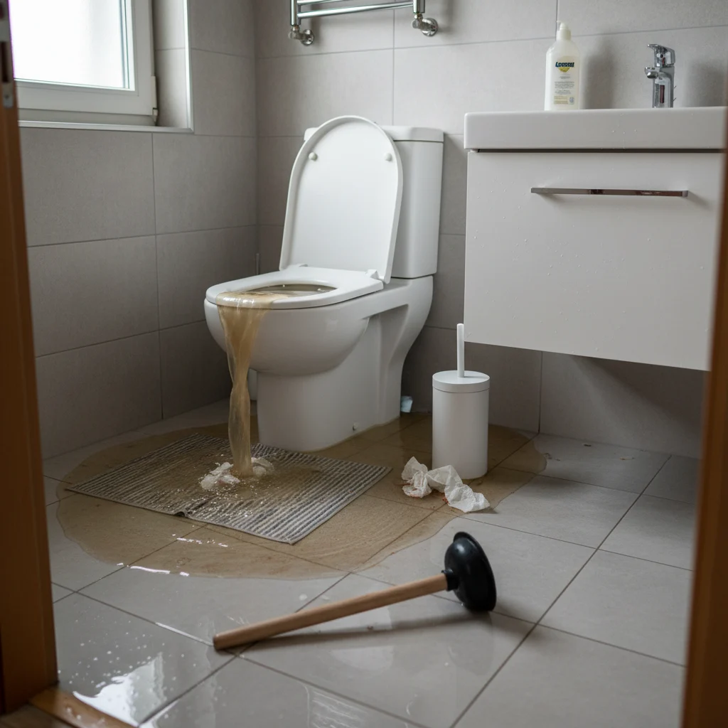WC Bouch&eacute; qui d&eacute;borde &middot; image &agrave; la une