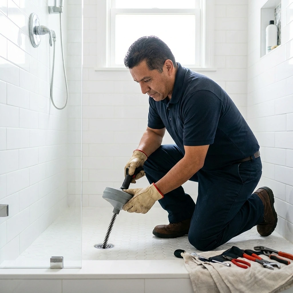 D&eacute;bouchage Douche &middot; image &agrave; la une