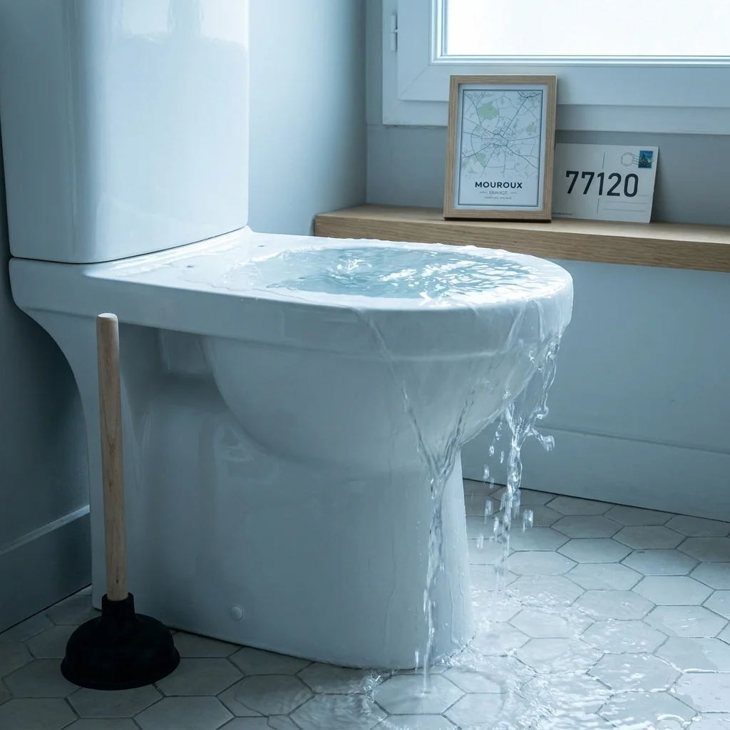 WC Bouch&eacute; qui d&eacute;borde &middot; image &agrave; la une