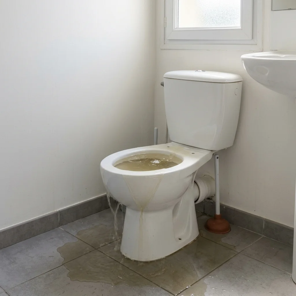 WC Bouch&eacute; qui d&eacute;borde &middot; image &agrave; la une