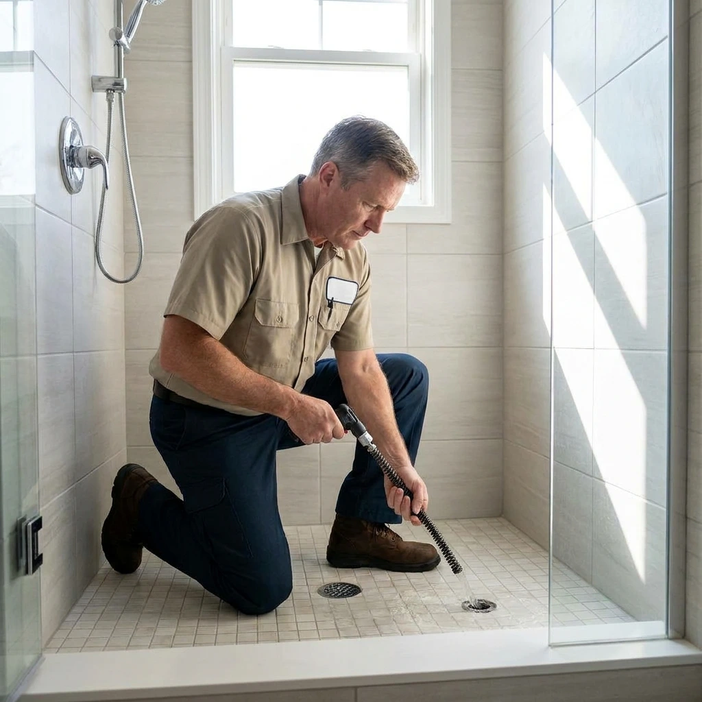D&eacute;bouchage Douche &middot; image &agrave; la une