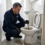 WC Bouch&eacute; qui d&eacute;borde &mdash; WC Bouch&eacute; qui d&eacute;borde &agrave; Pontcarr&eacute; (77135) &middot; image &agrave; la une