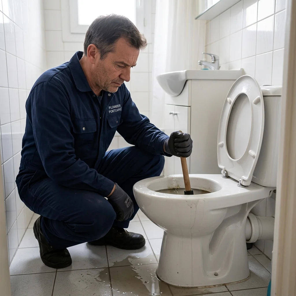 WC Bouch&eacute; qui d&eacute;borde &middot; image &agrave; la une