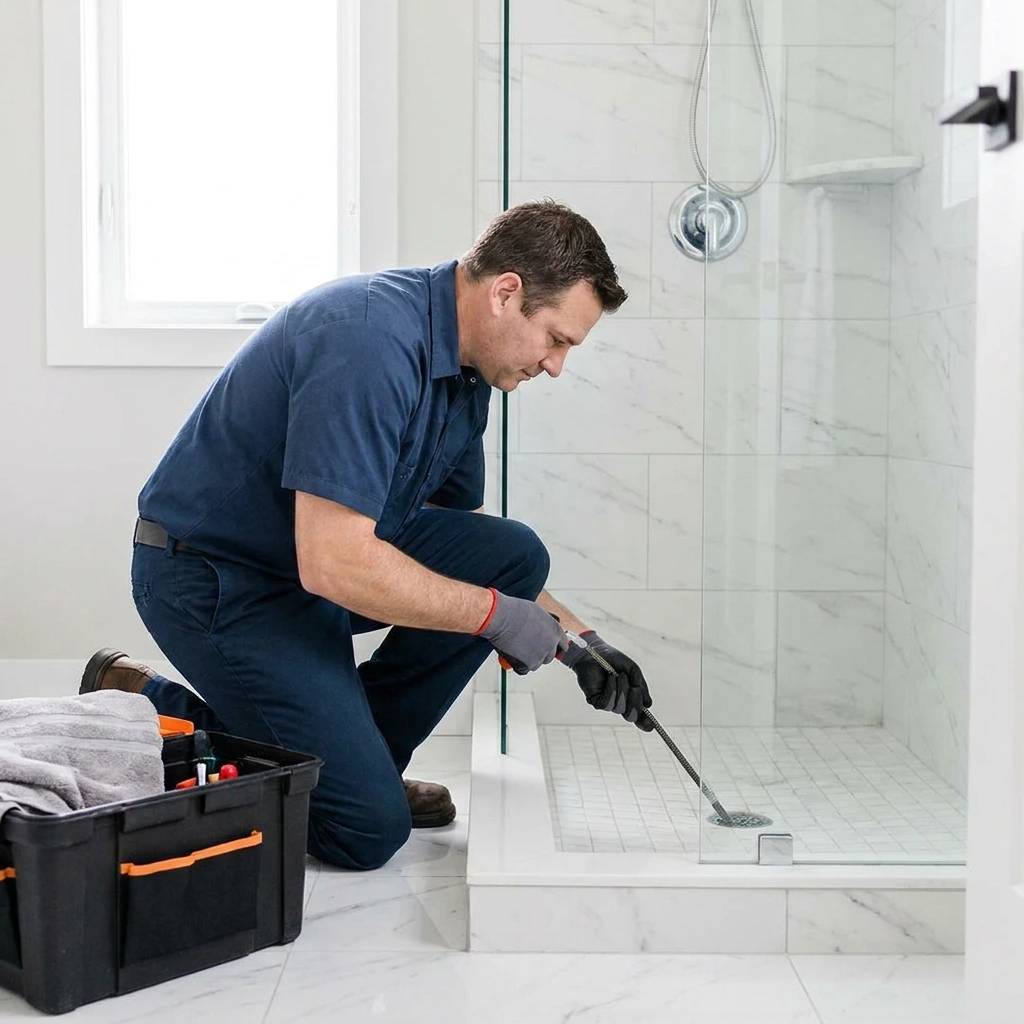 D&eacute;bouchage Douche &middot; image &agrave; la une
