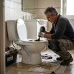WC Bouch&eacute; qui d&eacute;borde &mdash; WC Bouch&eacute; qui d&eacute;borde &agrave; Saint-Pierre-l&egrave;s-Nemours (77140) &middot; image &agrave; la une