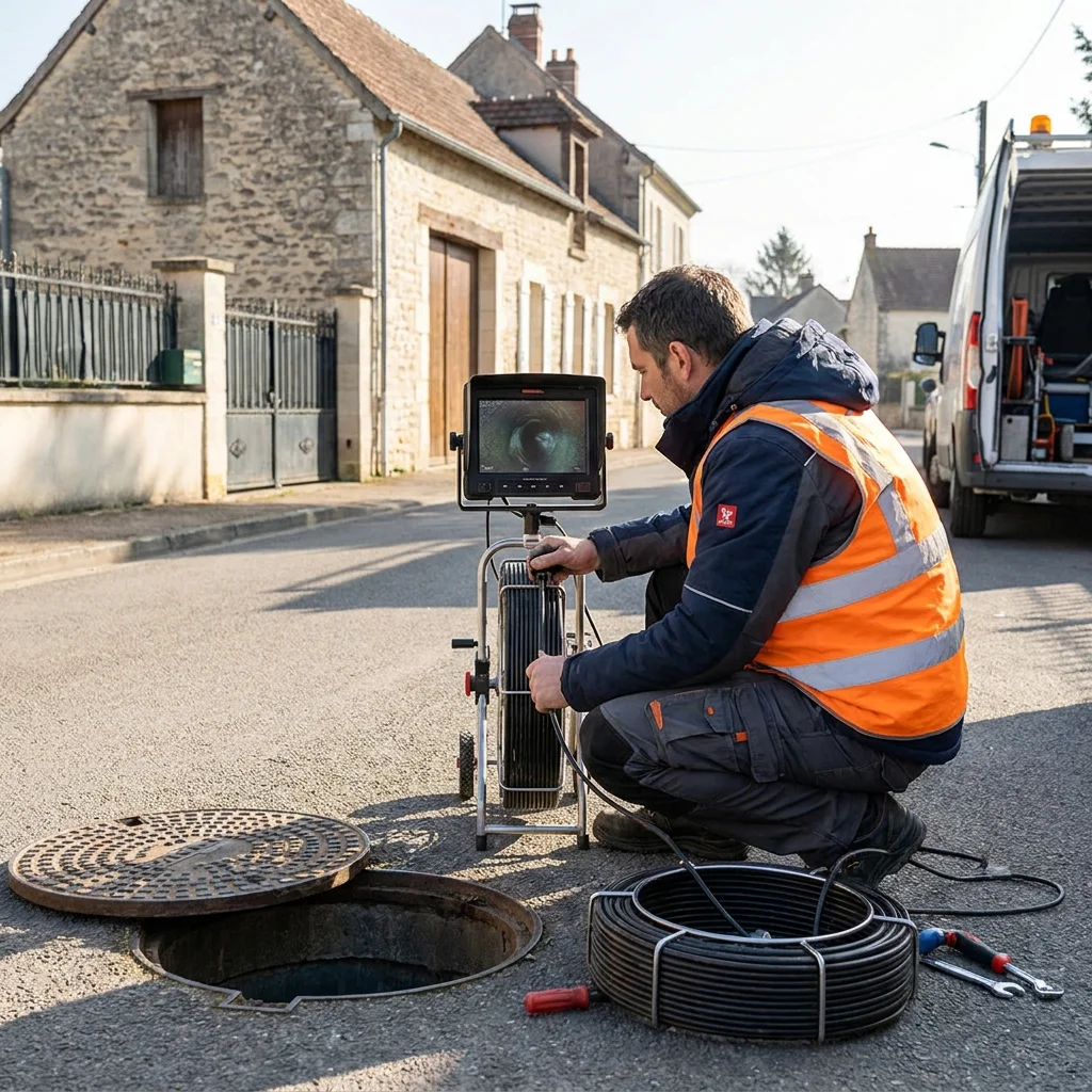 Inspection Cam&eacute;ra canalisation &middot; image &agrave; la une