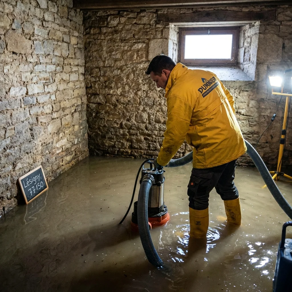 Pompage Cave inond&eacute;e &middot; image &agrave; la une