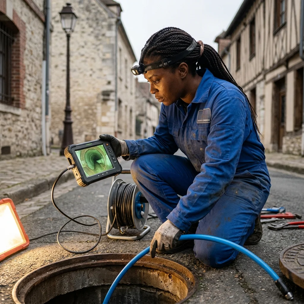 Inspection Cam&eacute;ra canalisation &middot; image &agrave; la une