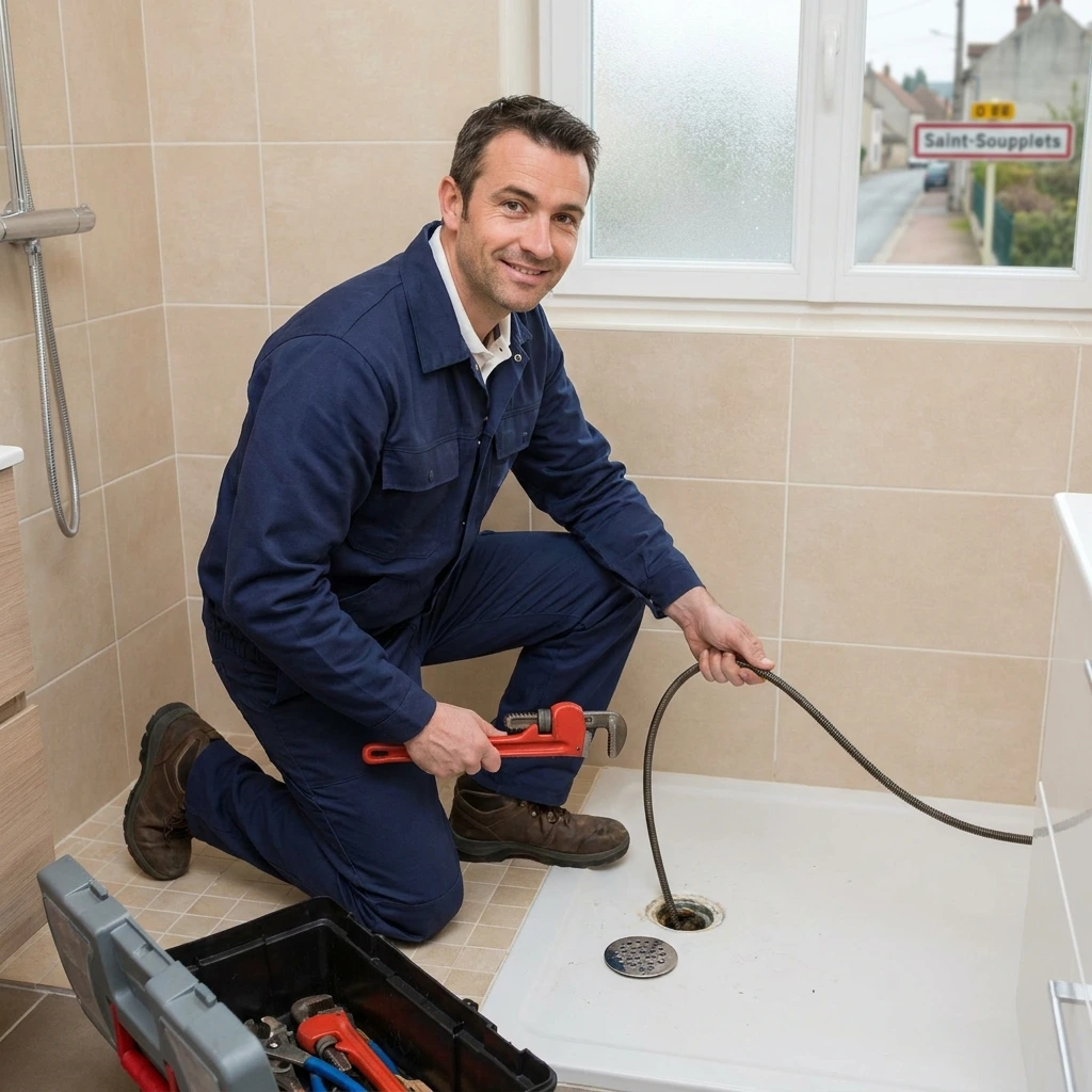 D&eacute;bouchage Douche &middot; image &agrave; la une