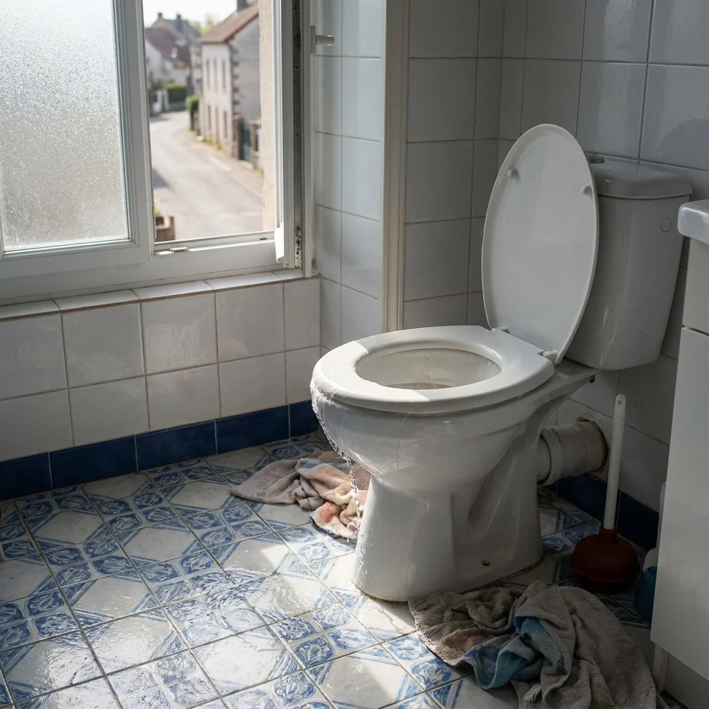 WC Bouch&eacute; qui d&eacute;borde &middot; image &agrave; la une