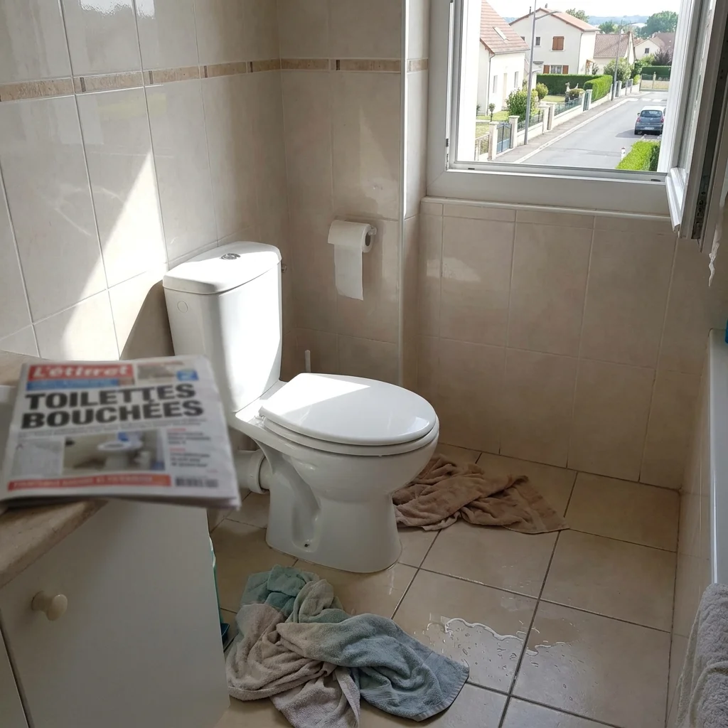 WC Bouch&eacute; qui d&eacute;borde &middot; image &agrave; la une