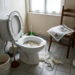 WC Bouch&eacute; qui d&eacute;borde &mdash; WC Bouch&eacute; qui d&eacute;borde &agrave; Grisy-Suisnes (77166) &middot; image &agrave; la une