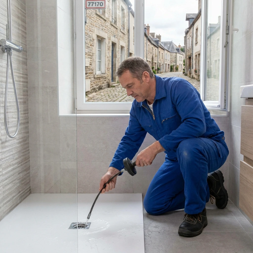 D&eacute;bouchage Douche &middot; image &agrave; la une