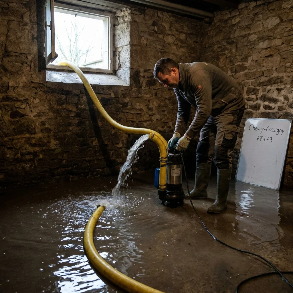 Pompage Cave inond&eacute;e &middot; image &agrave; la une