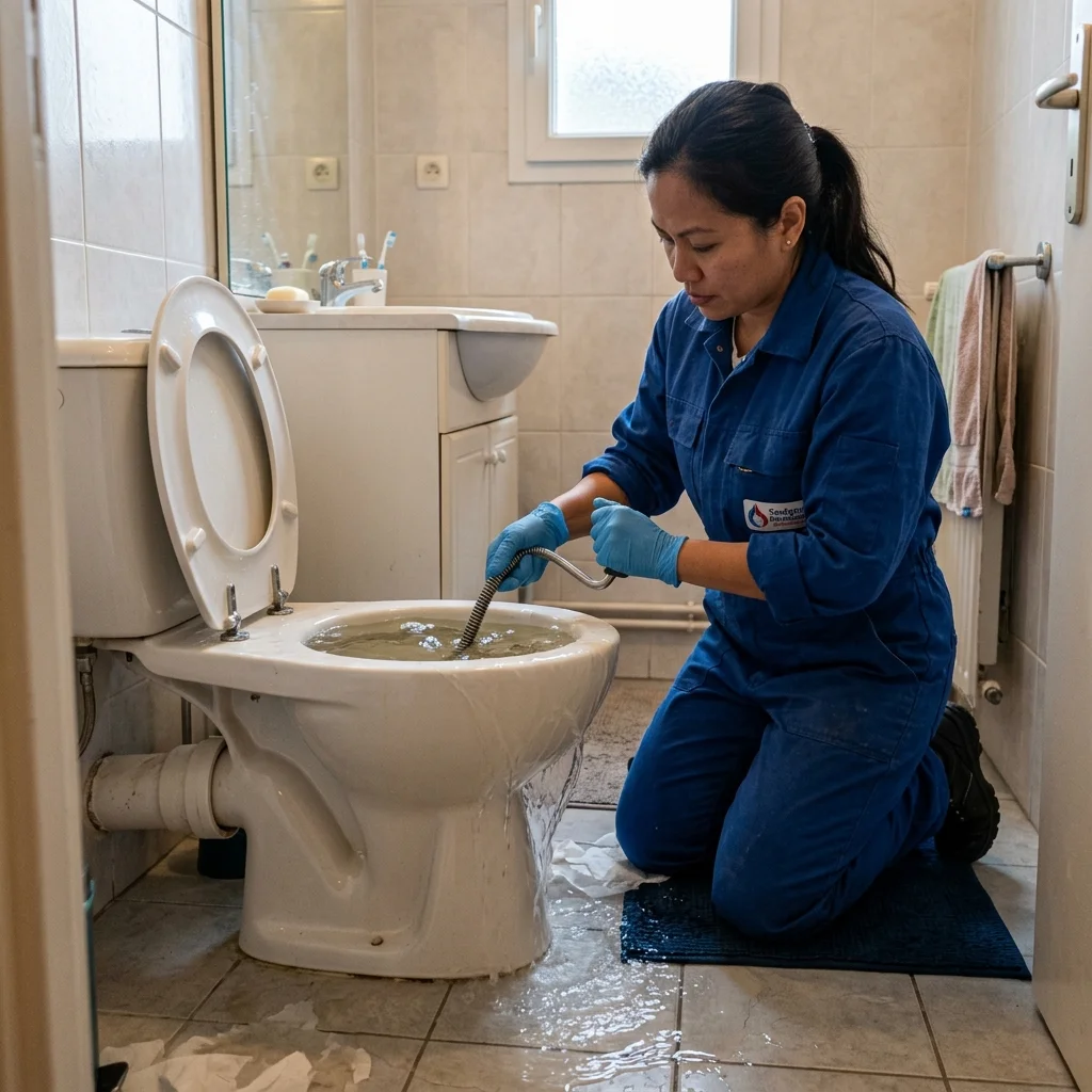 WC Bouch&eacute; qui d&eacute;borde &middot; image &agrave; la une