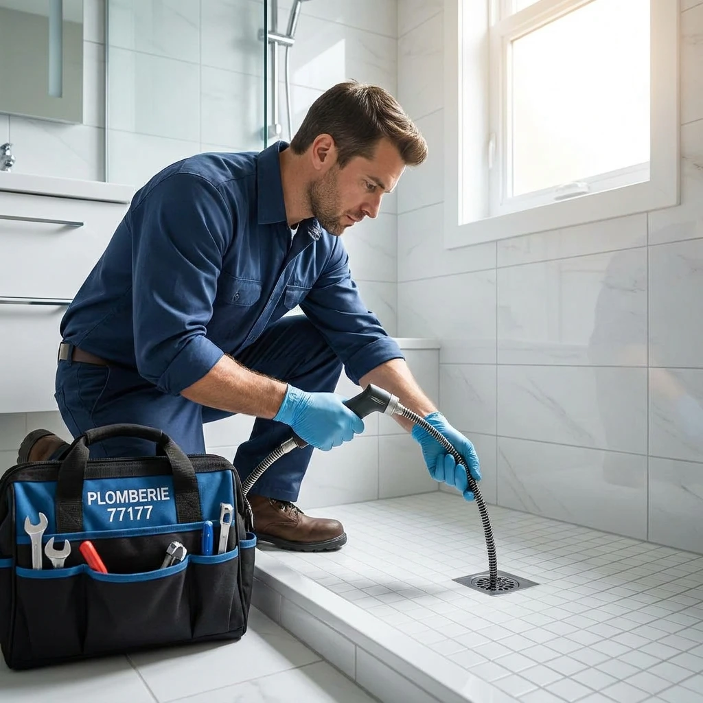 D&eacute;bouchage Douche &middot; image &agrave; la une