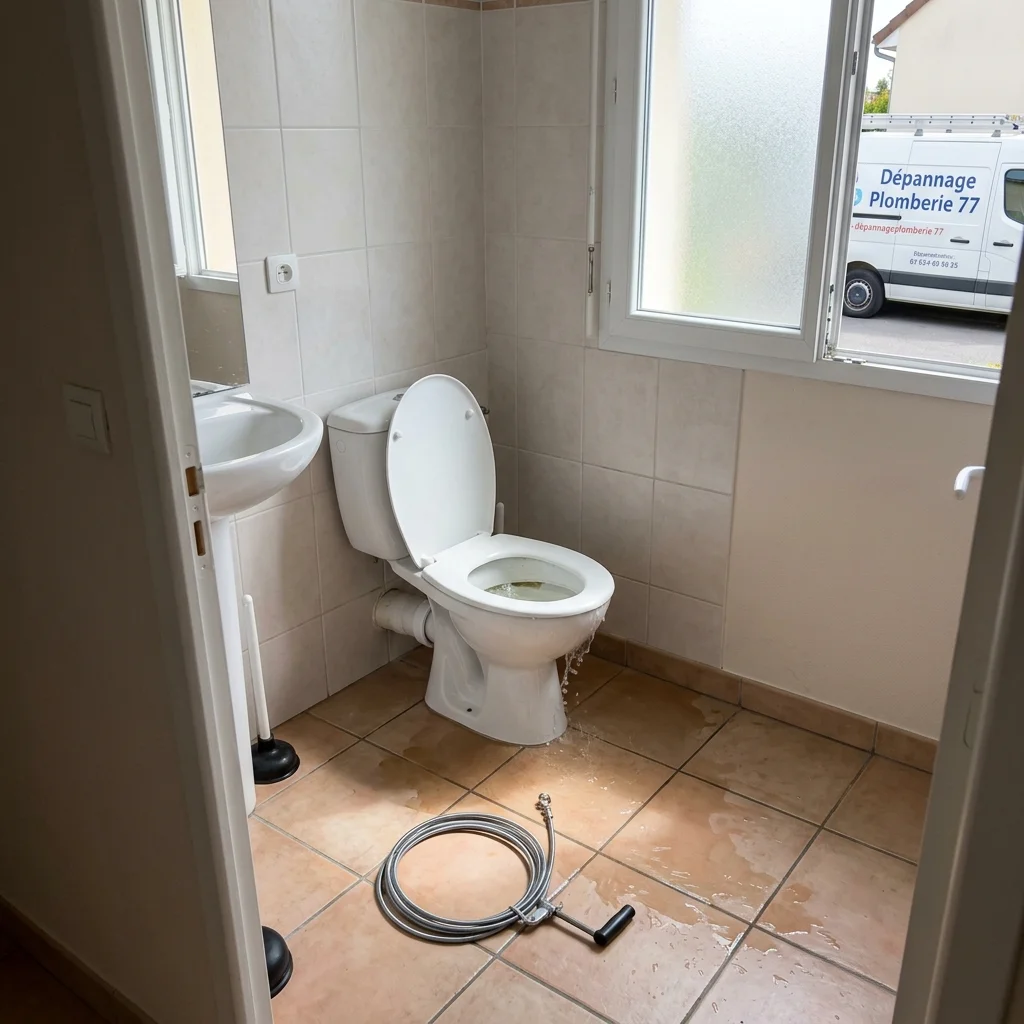 WC Bouch&eacute; qui d&eacute;borde &middot; image &agrave; la une