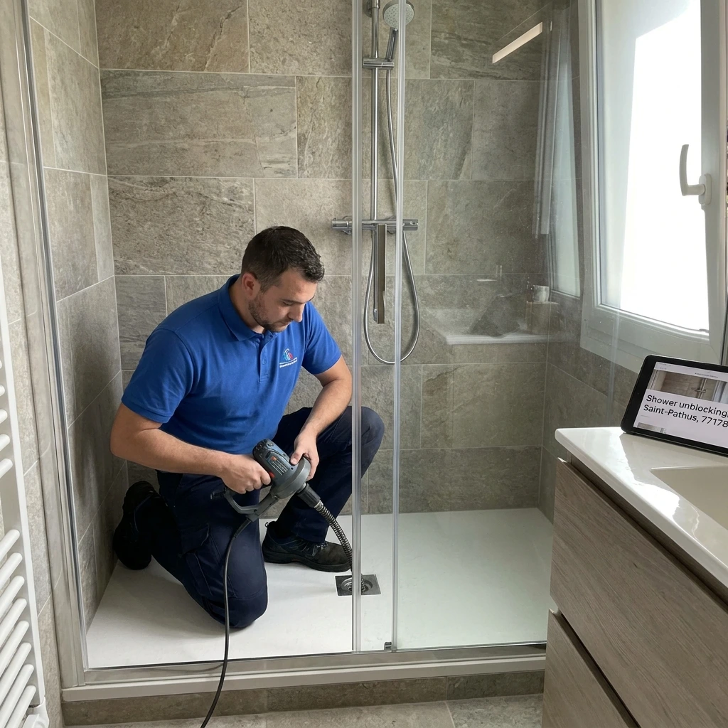 D&eacute;bouchage Douche &middot; image &agrave; la une