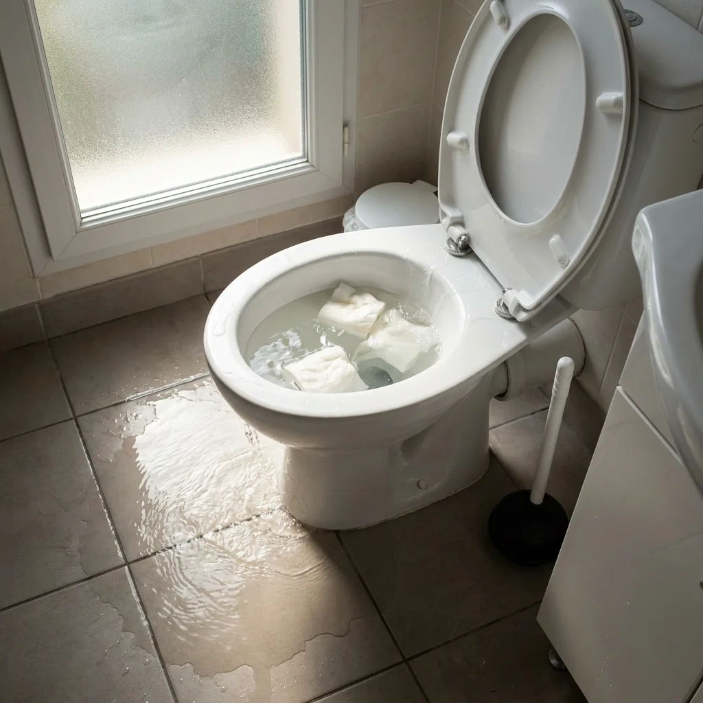 WC Bouch&eacute; qui d&eacute;borde &middot; image &agrave; la une
