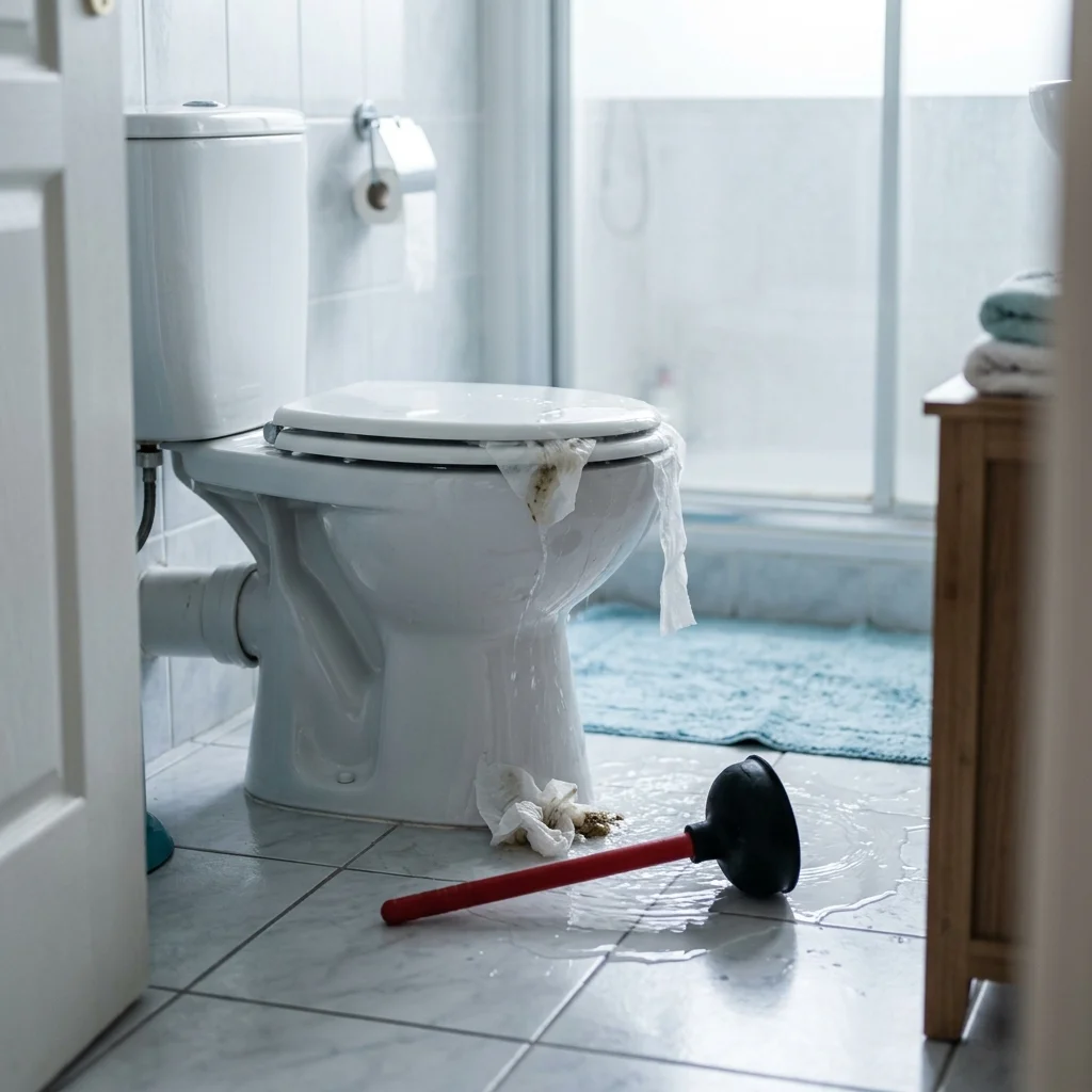 WC Bouch&eacute; qui d&eacute;borde &middot; image &agrave; la une