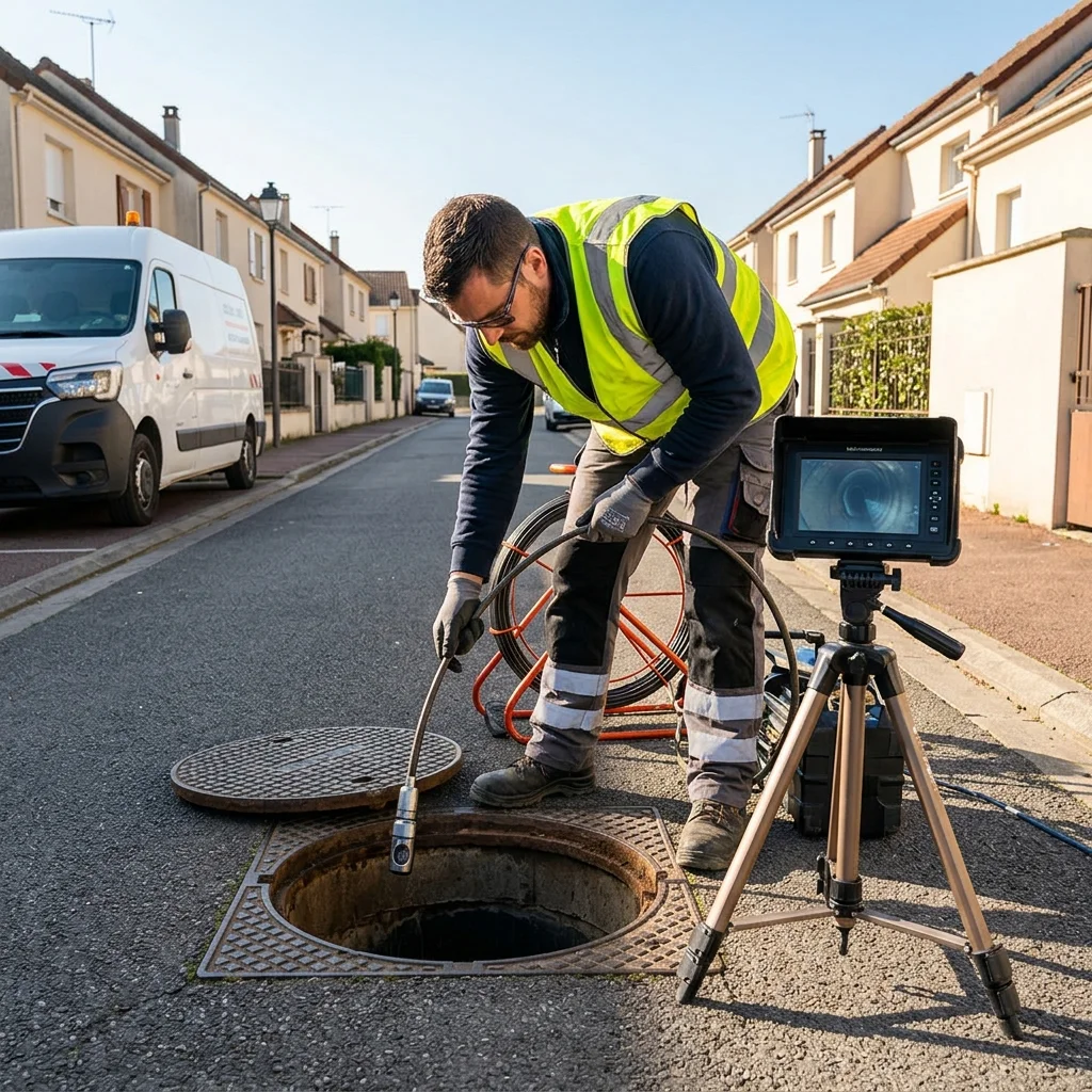 Inspection Cam&eacute;ra canalisation &middot; image &agrave; la une