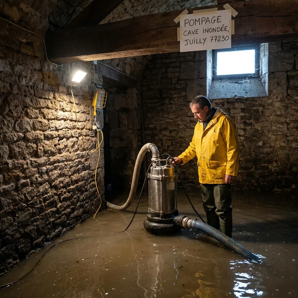 Pompage Cave inond&eacute;e &middot; image &agrave; la une