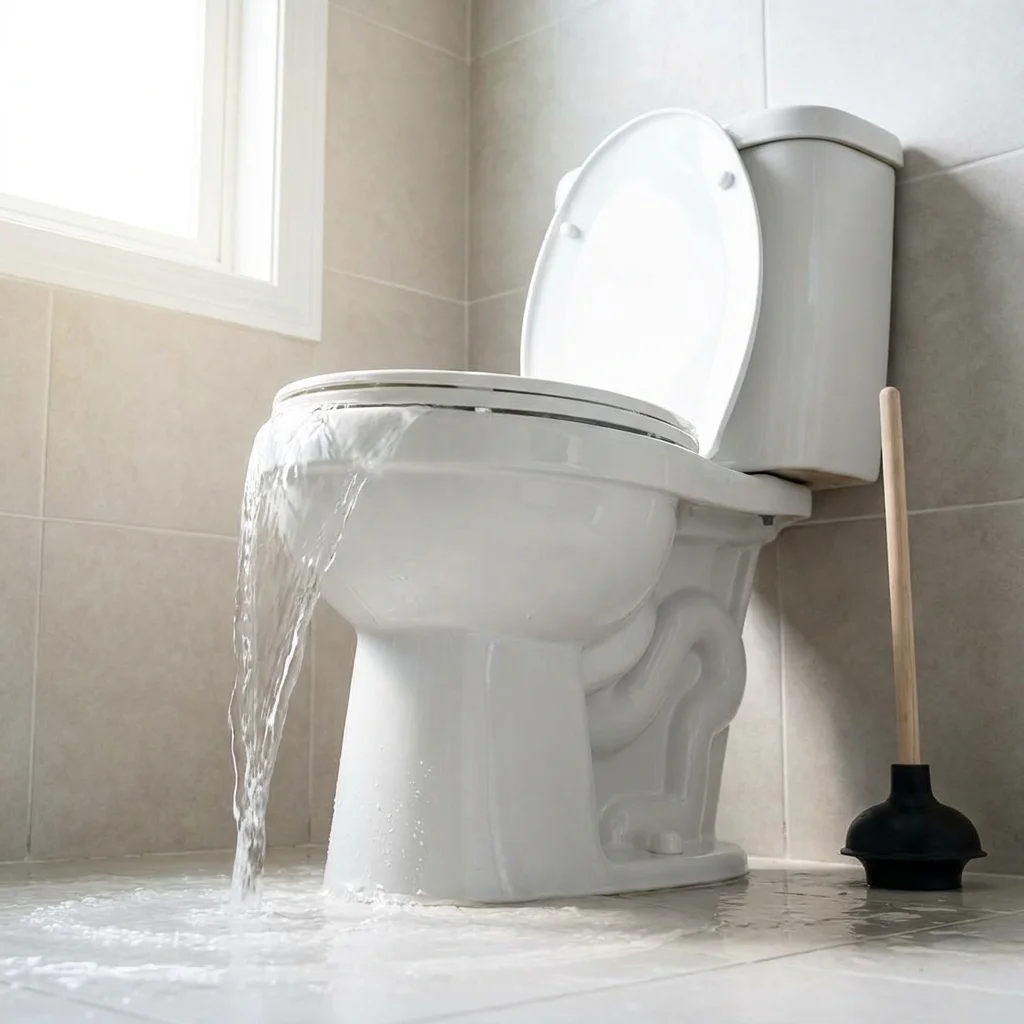 WC Bouch&eacute; qui d&eacute;borde &middot; image &agrave; la une