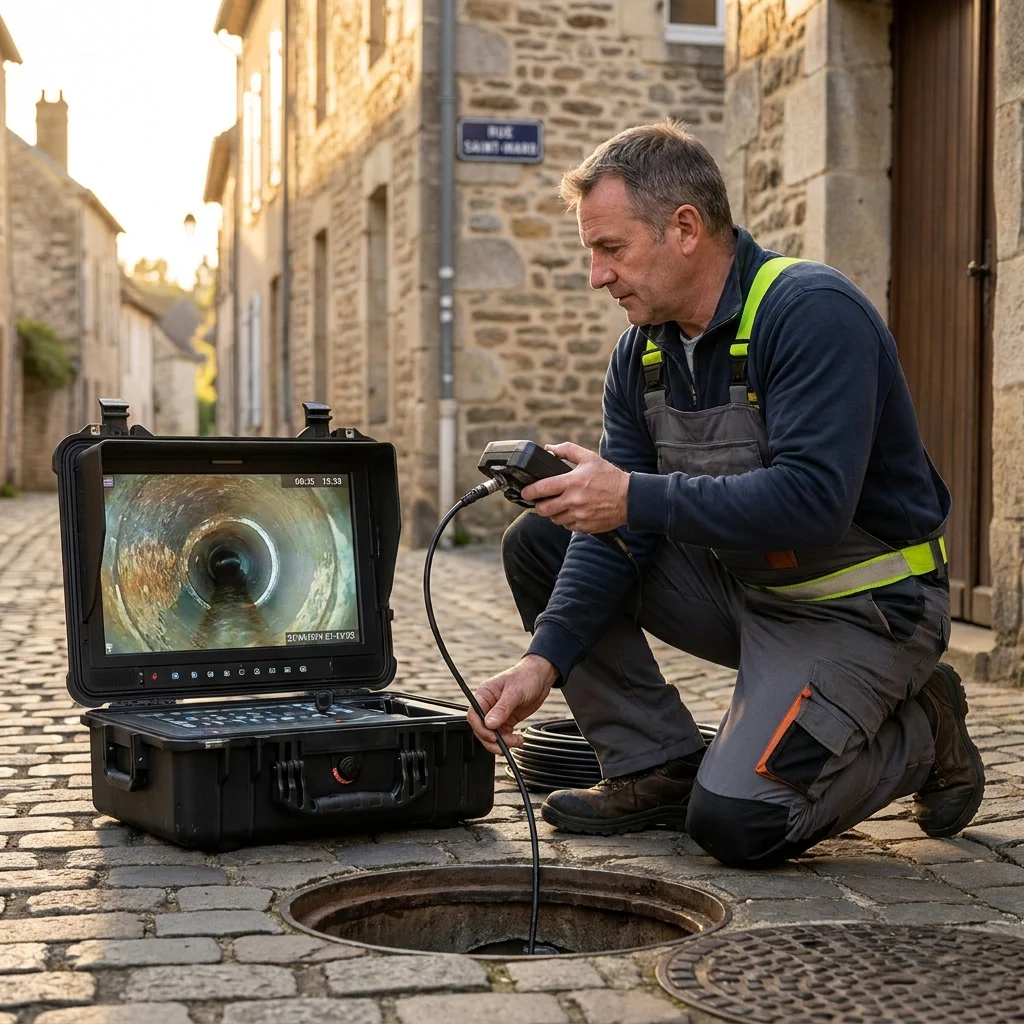 Inspection Cam&eacute;ra canalisation &middot; image &agrave; la une