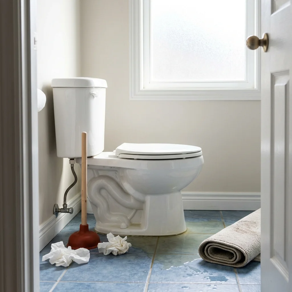 WC Bouch&eacute; qui d&eacute;borde &middot; image &agrave; la une